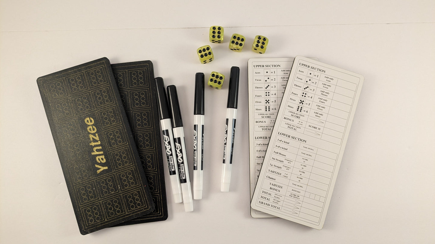 Yahtzee Scoreboard Set for Four