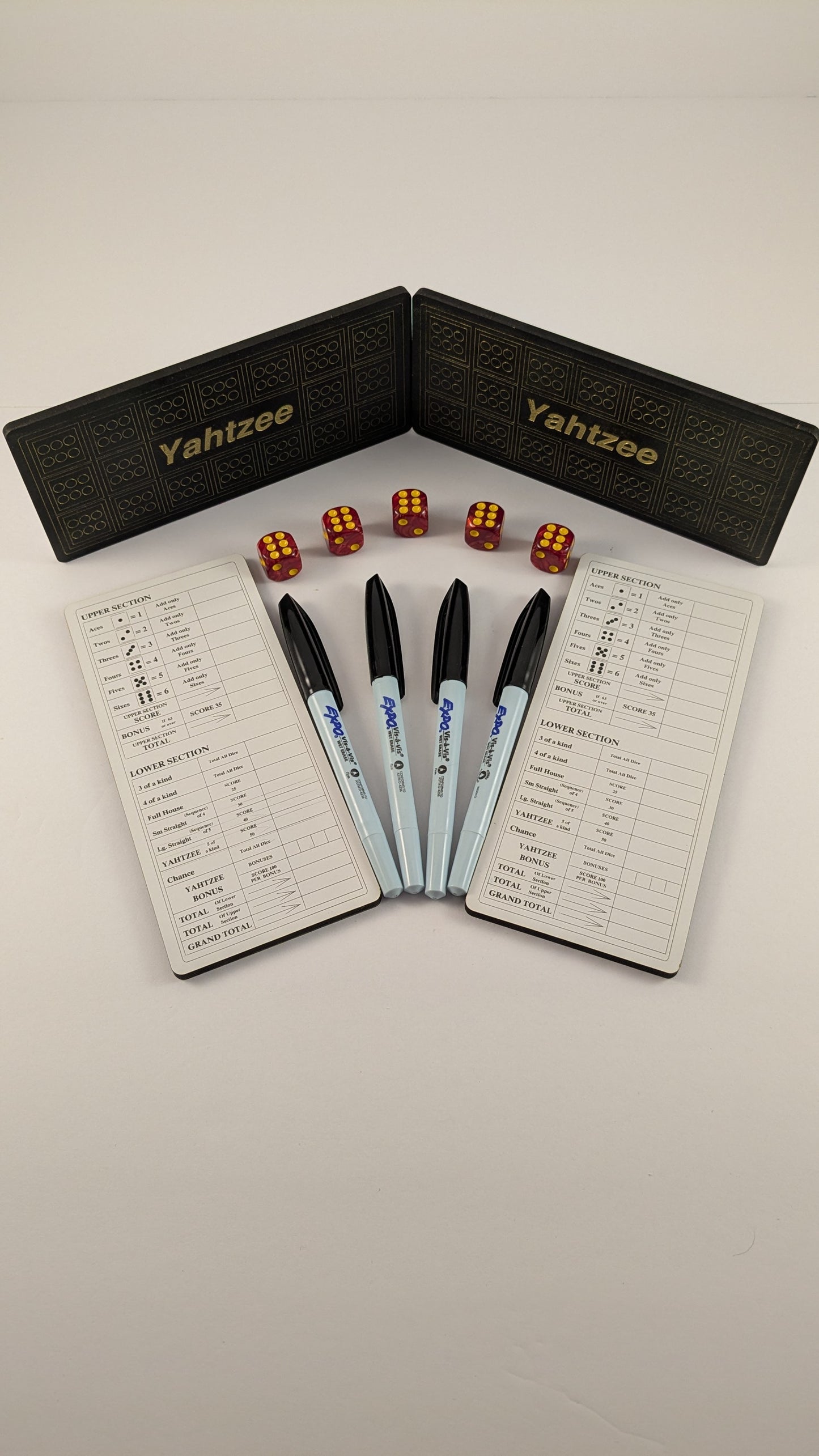 Yahtzee Scoreboard Set for Four