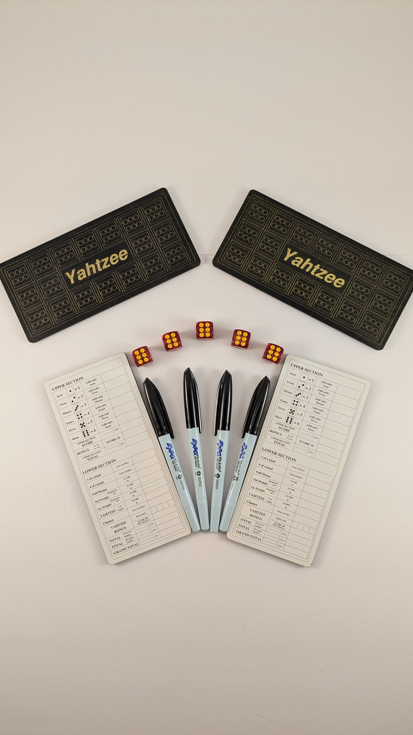Yahtzee Scoreboard Set for Four